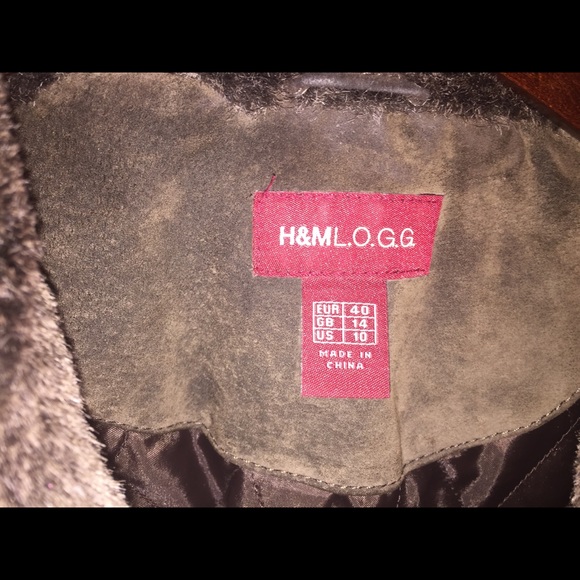 H&M brown suede coat Size 10 - Picture 3 of 3